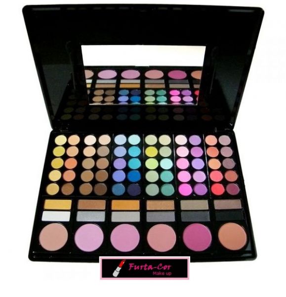 Paleta de 72 sombras + 6 blushes - Modelo B