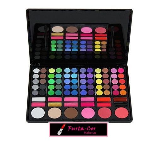 Paleta de 60 sombras + 6 blushes + 12 batons