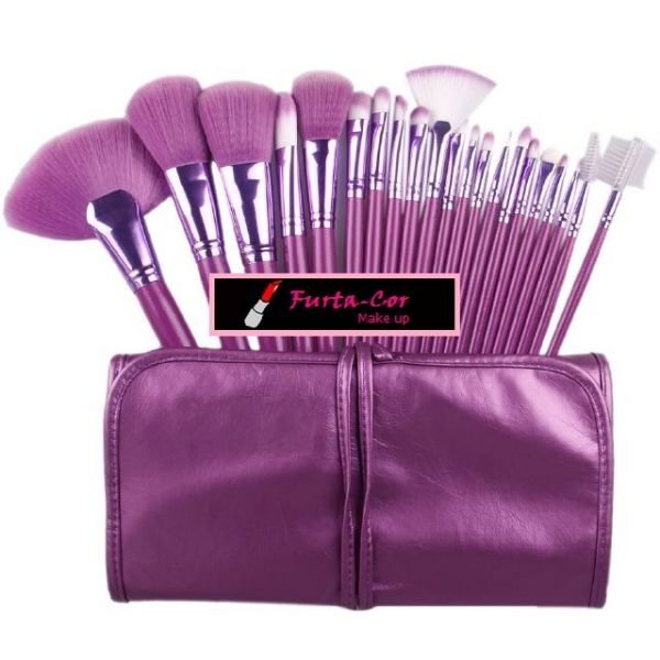 Kit com 21 pincéis - Roxo